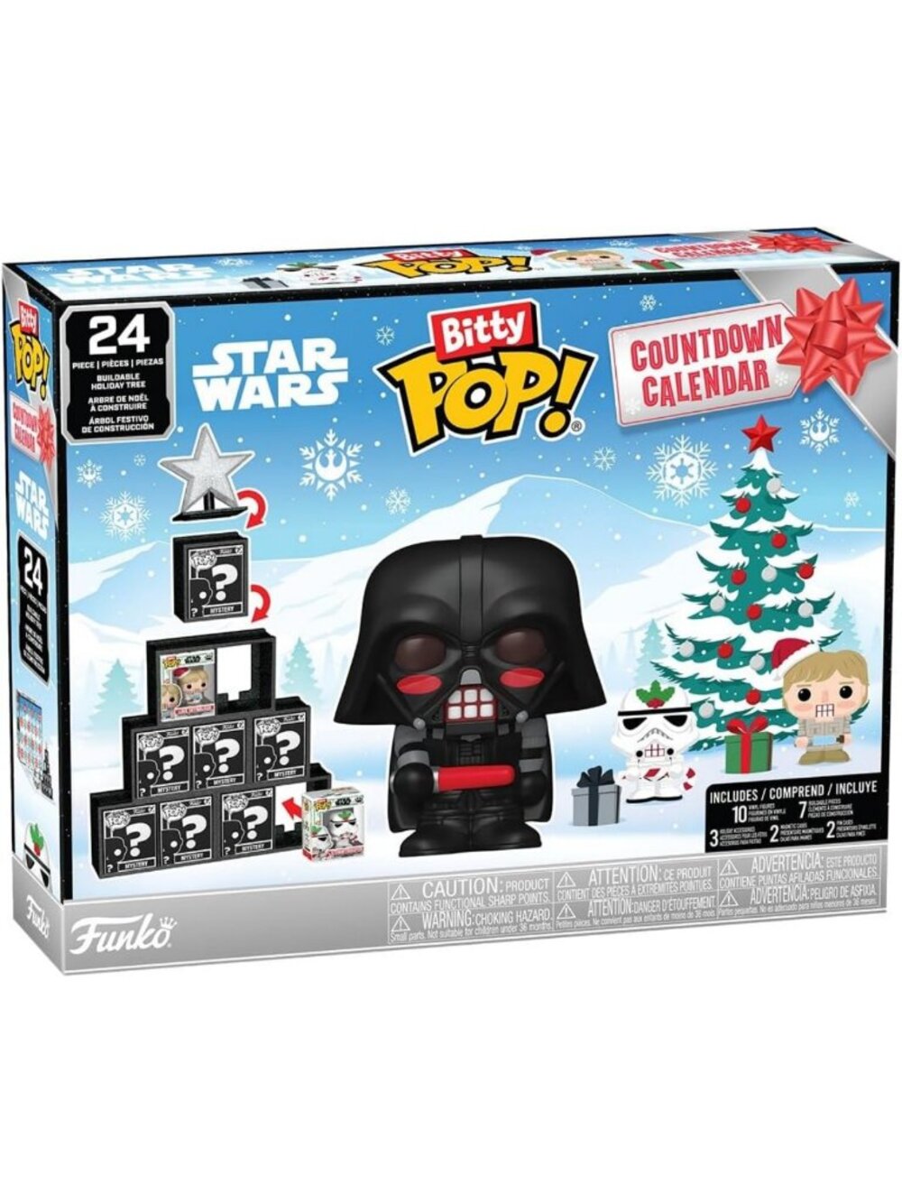 Star Wars Countdown Calendar - 24 Days of Surprises, Collectible Vinyl Figures